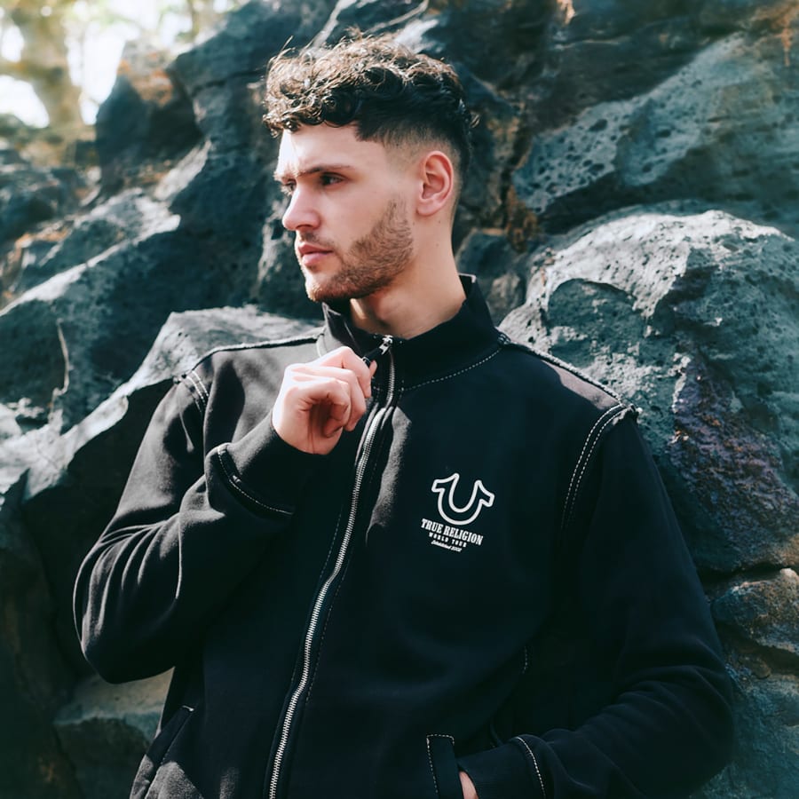 True religion half zip hoodie on sale